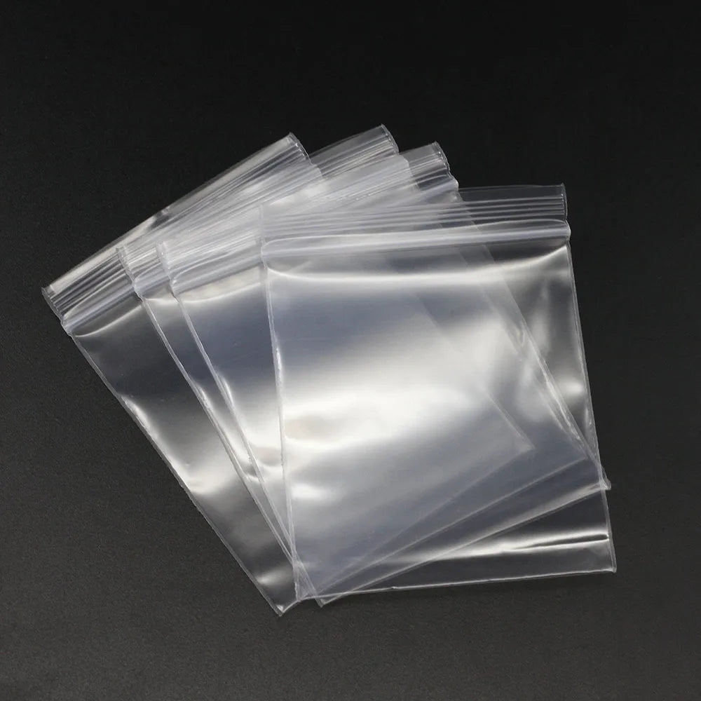 Clear Plastic Poly Reclosable Zipper Lock Bags for Jewelry Craft Office Supplies Accessories Storing, Protecting, and Packaging