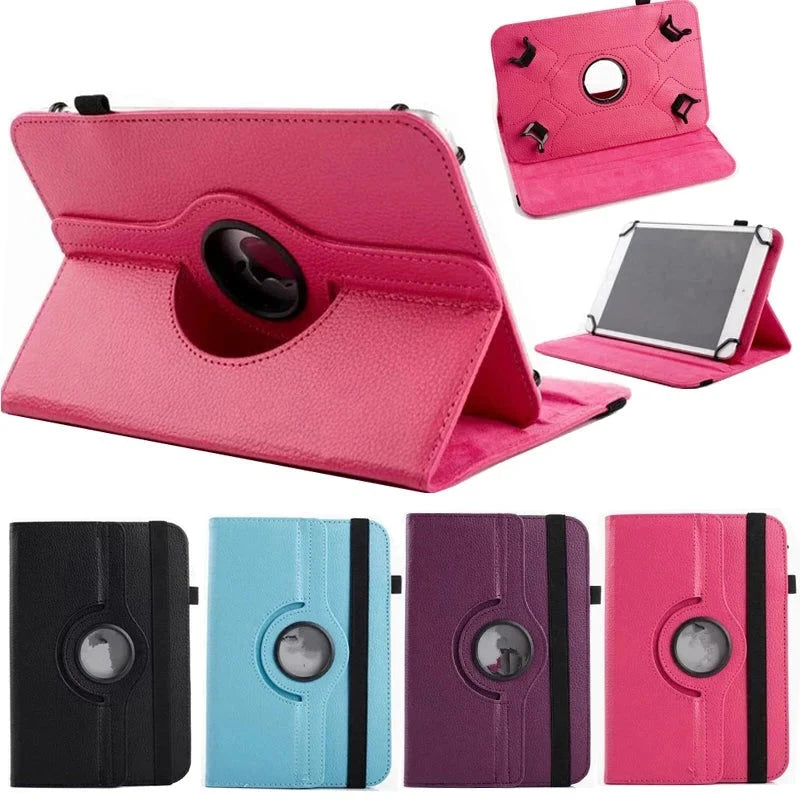 Stylish Rotating Leather Stand Case for Dell Venue 10 Pro 5000 5055 10.1 Inch Tablet 360 Degree Rotation Protective Cover Shell