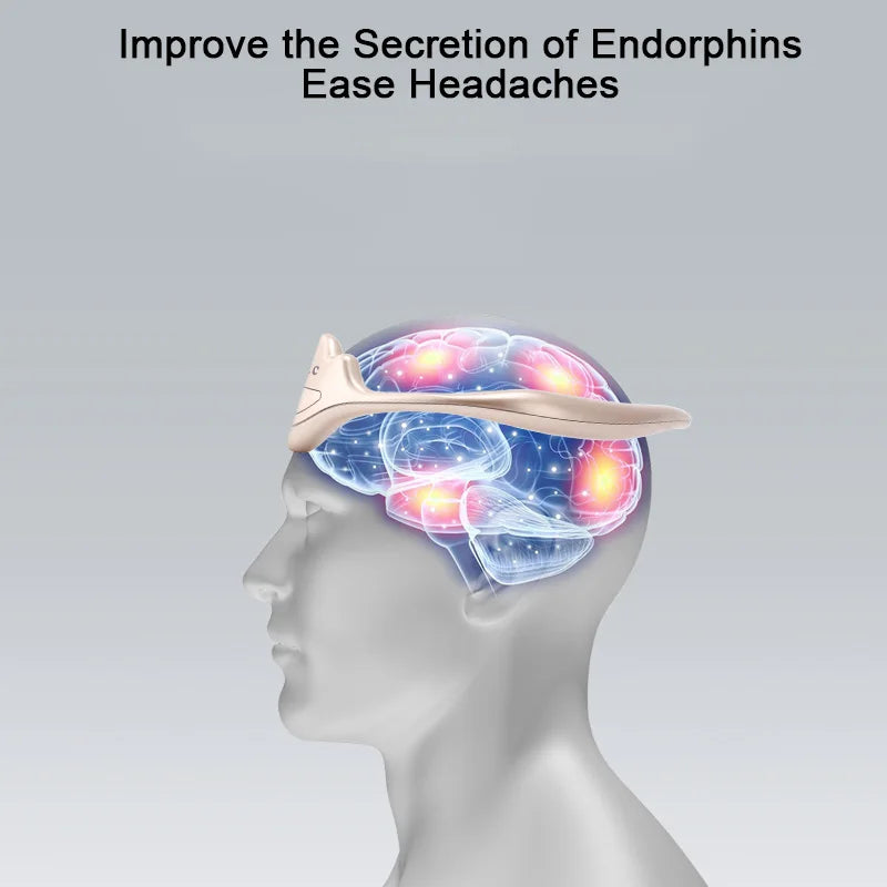 Electric Smart Sleeping Aid Head Massager Migraine Relief Relaxing Pulse Therapy Deep Sleep Queen Crown Tool