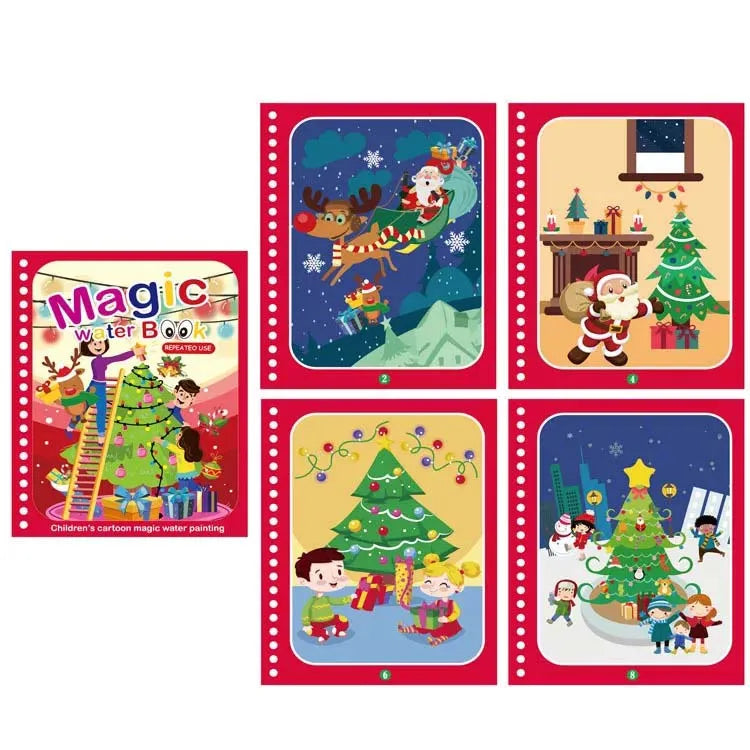 Reusable Magic Water Drawing Coloring Book for Kids Sensory Early Education Children Birthday Gift Repeated Use Toy