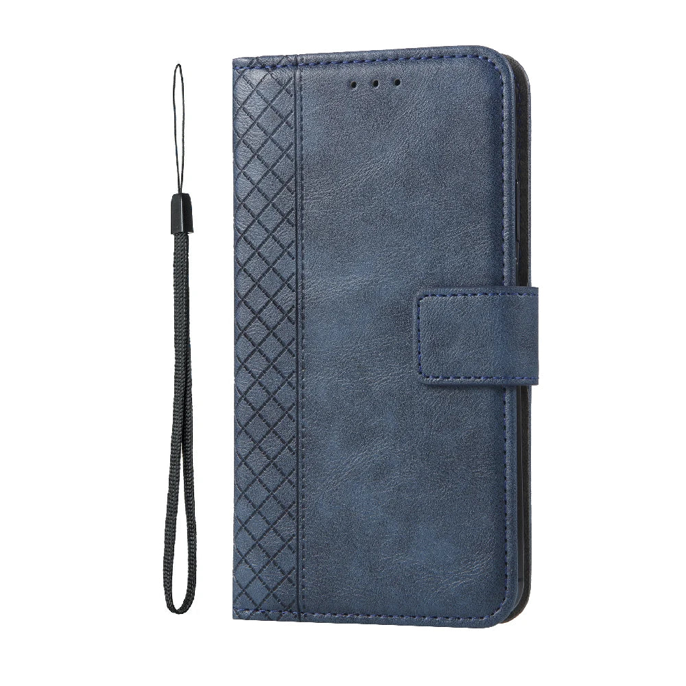 Deluxe Leather Wallet Phone Case for Panasonic P110 P101 P100 P95 P90 P85 Nxt P55 Max P9 P99 Eluga U3 A3 Pro A4 I7 Ray 810 800 610 Stand Function Protective Cover