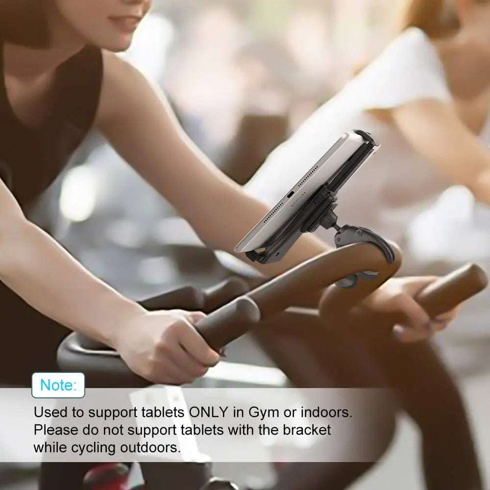 Treadmill Bike Tablet Holder Stand Mount for 4-11 inch Devices Indoor Gym Handlebar Bracket
