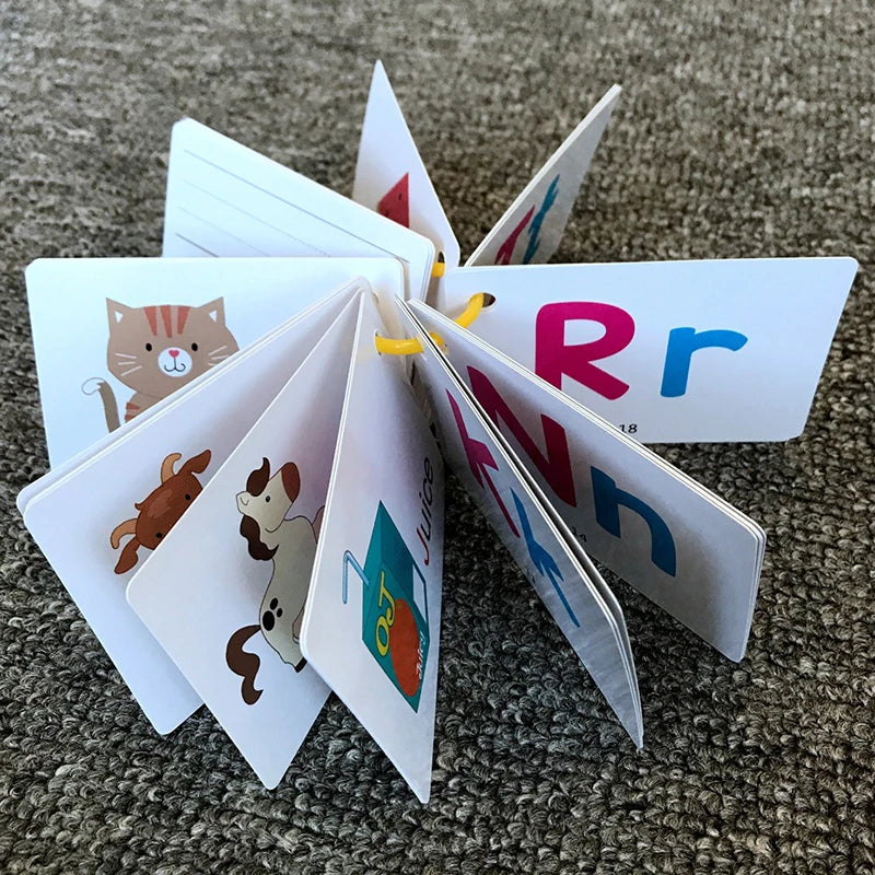 Scholastic Early Learners 27 First Words Flashcards Alphabet ABC Animal Cards with 1 Pen Educational Children Kids Toys