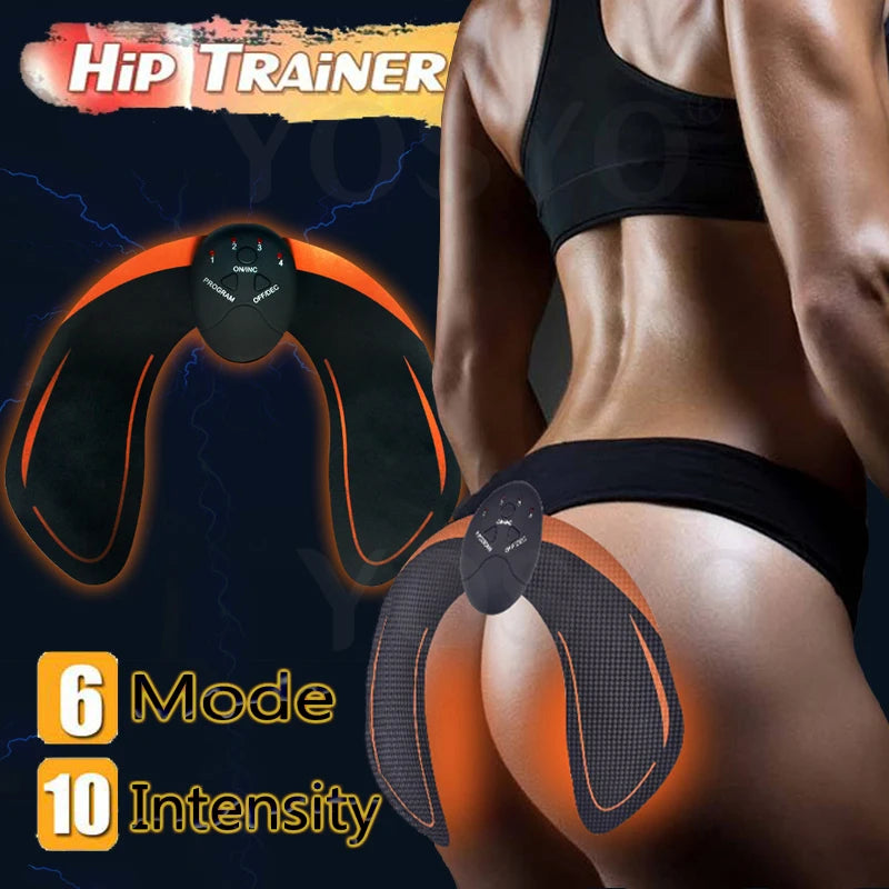 Wireless Electric Fitness Body Slimming Muscle Stimulator EMS Buttocks Hip Trainer Abdominal ABS Stimulator Massager