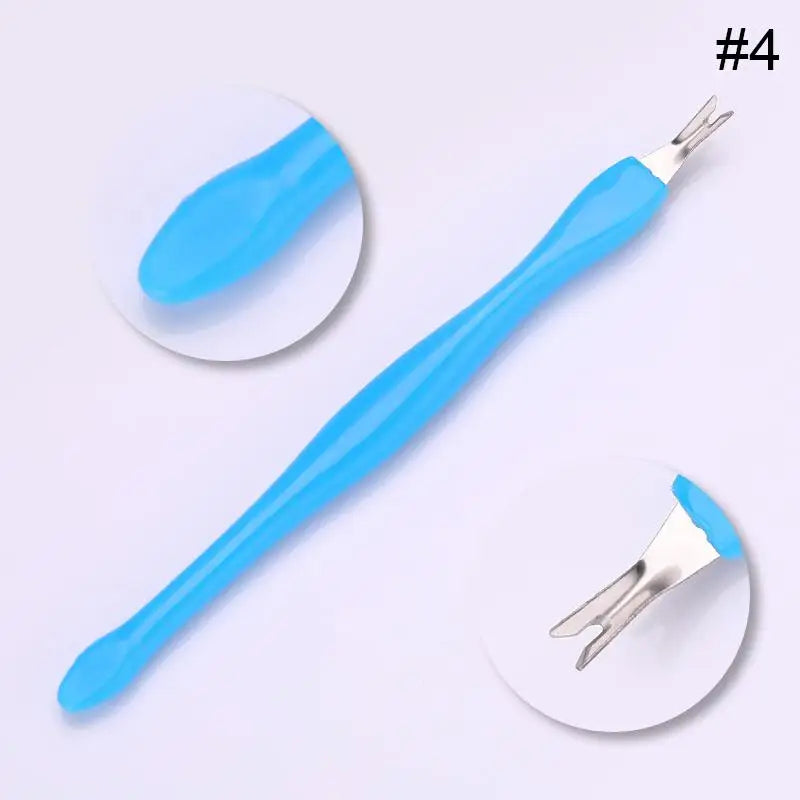 Stainless Steel Nail Care Tools Cuticle Pusher Clippers Scraper Dead Skin Remover for Pedicure Manicure Nail Art Cleaner