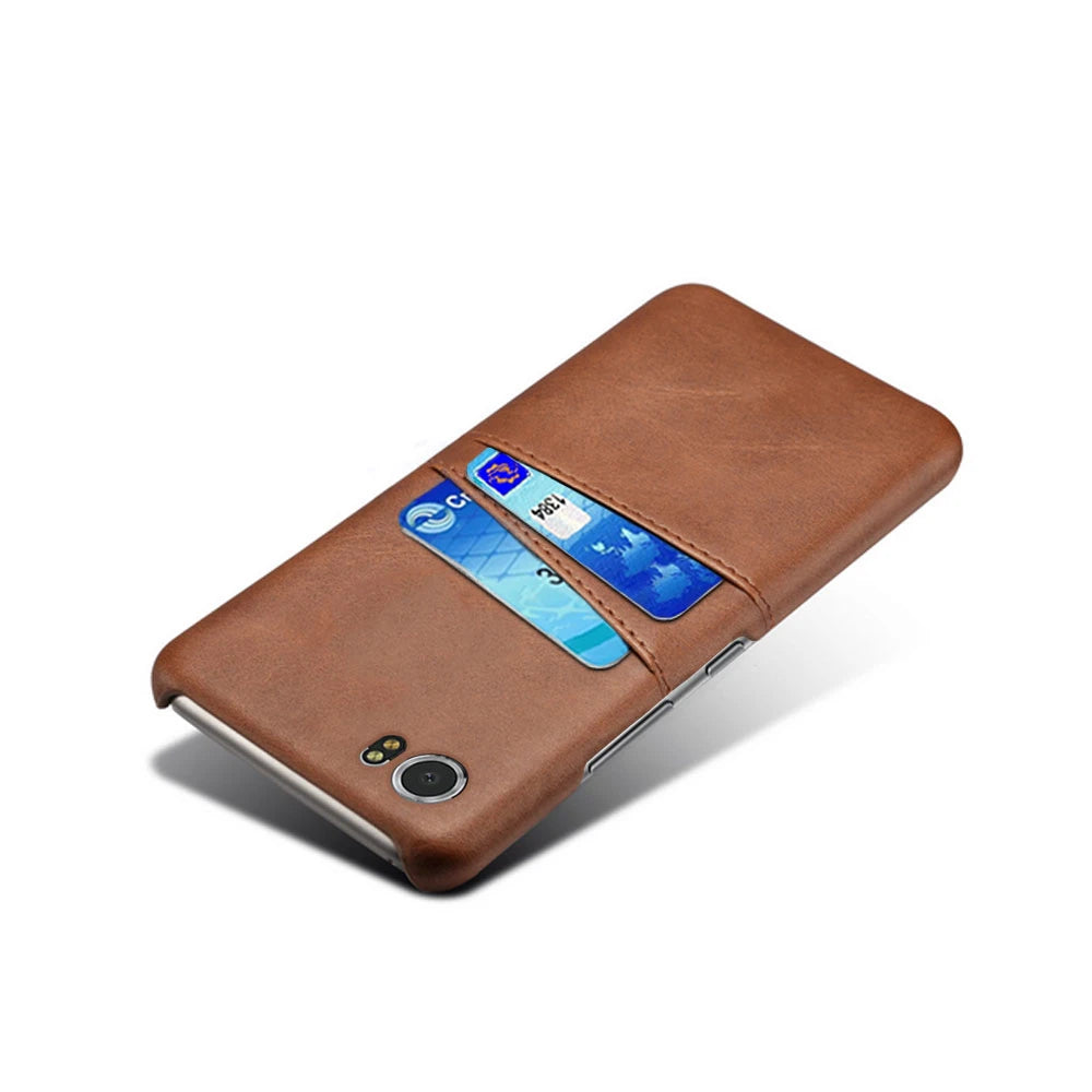 Elegant Leather Phone Case For BlackBerry Keyone Card Slots Phone Protective Shockproof Cover