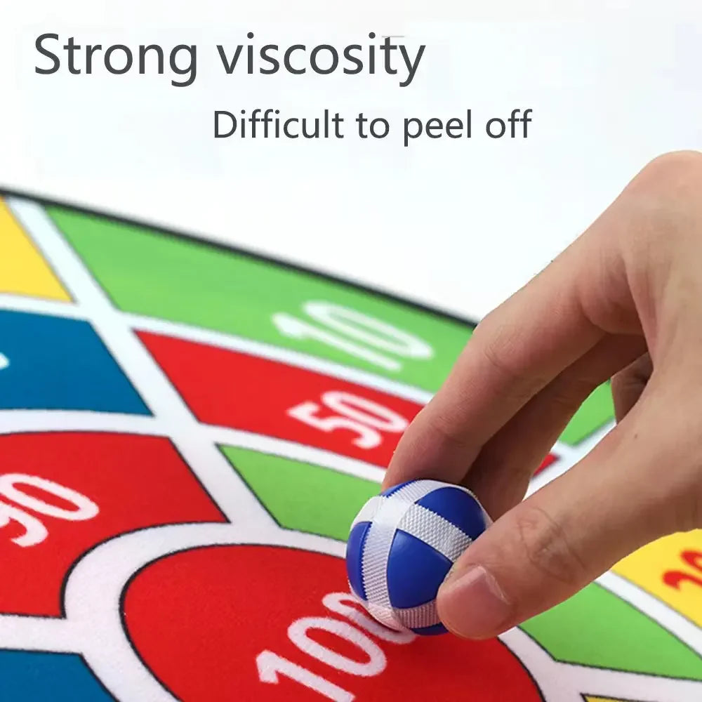 Fun Indoor Outdoor Dart Board With Velcro Balls Game Fun Party Play Game Kids Toys Large Board 66cm