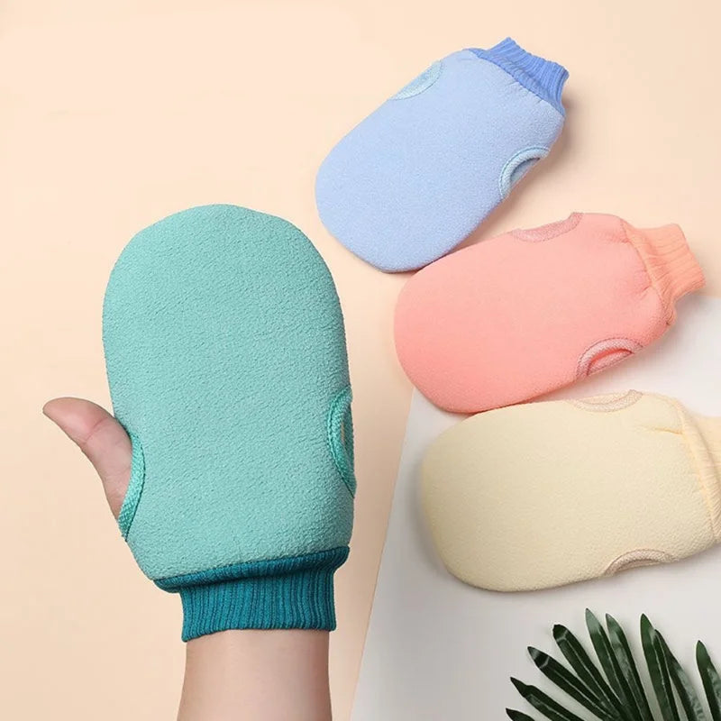 Exfoliating Shower Bath Mitt Scrubber for Removing Peeling Dead Skin Body Cleaning Scrub Gloves Foaming Body Massage