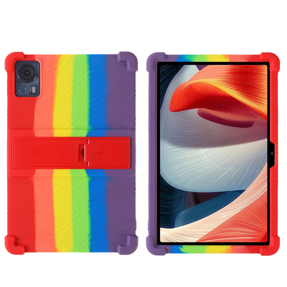 Shockproof Soft Silicone Stand Case for HTC A104 10.36" Tablet Protective Shell Cover