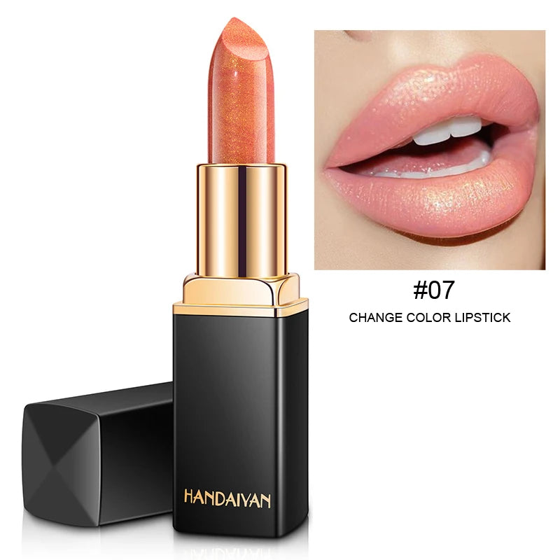 Beautiful Shiny Pearl Moisturizing Lipstick Black Tube Gold Rich Color Long Lasting Many Colors to Choose From
