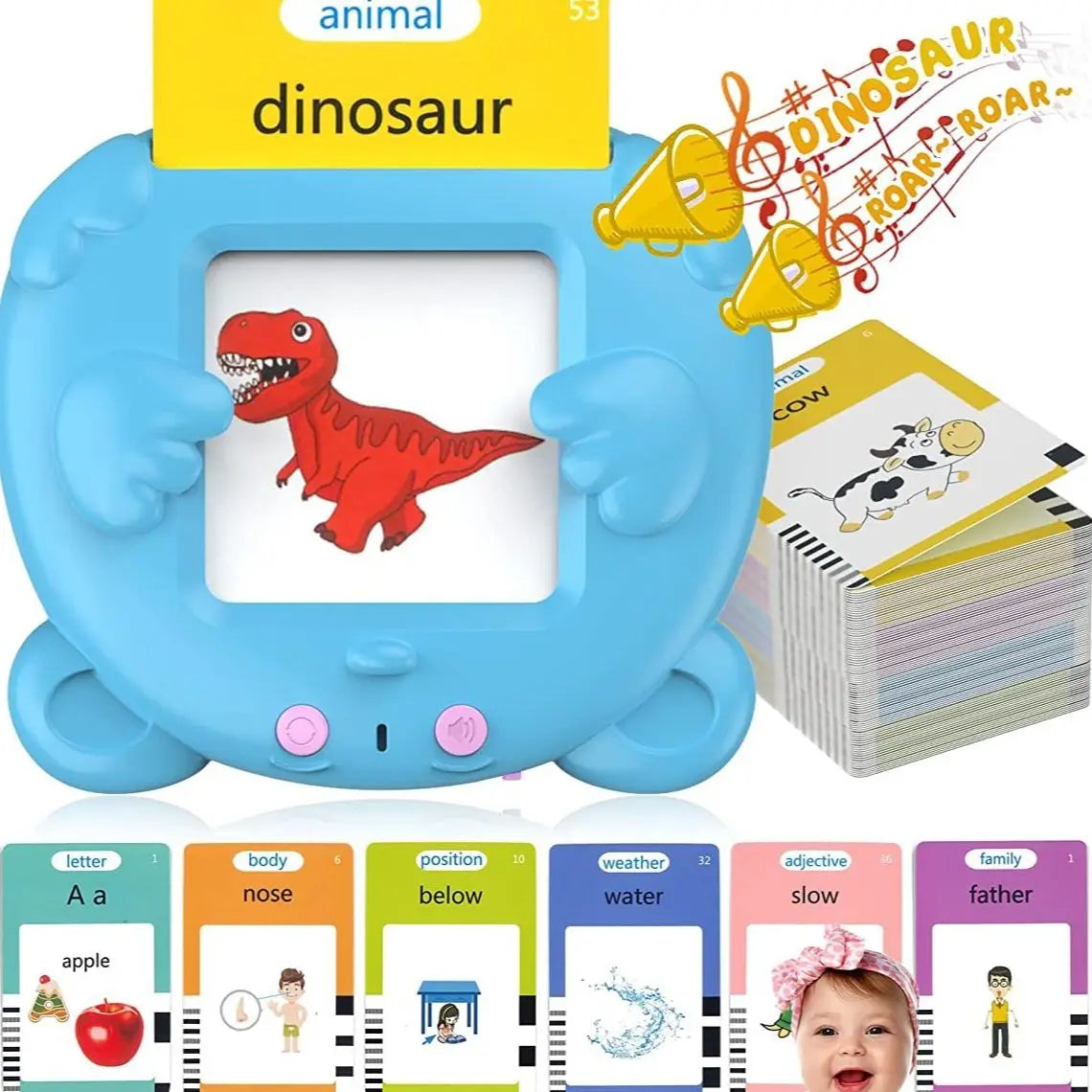 Interactive Talking Flash Cards Early Educational Toys for Boys Girls Preschool Learning Reading Machine