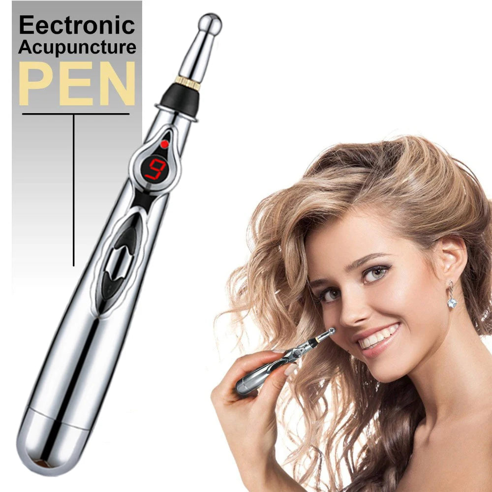 Multi-Function Electronic Acupuncture Massage Pen Meridian Pressing Energy Therapy Pain Relieving Tool