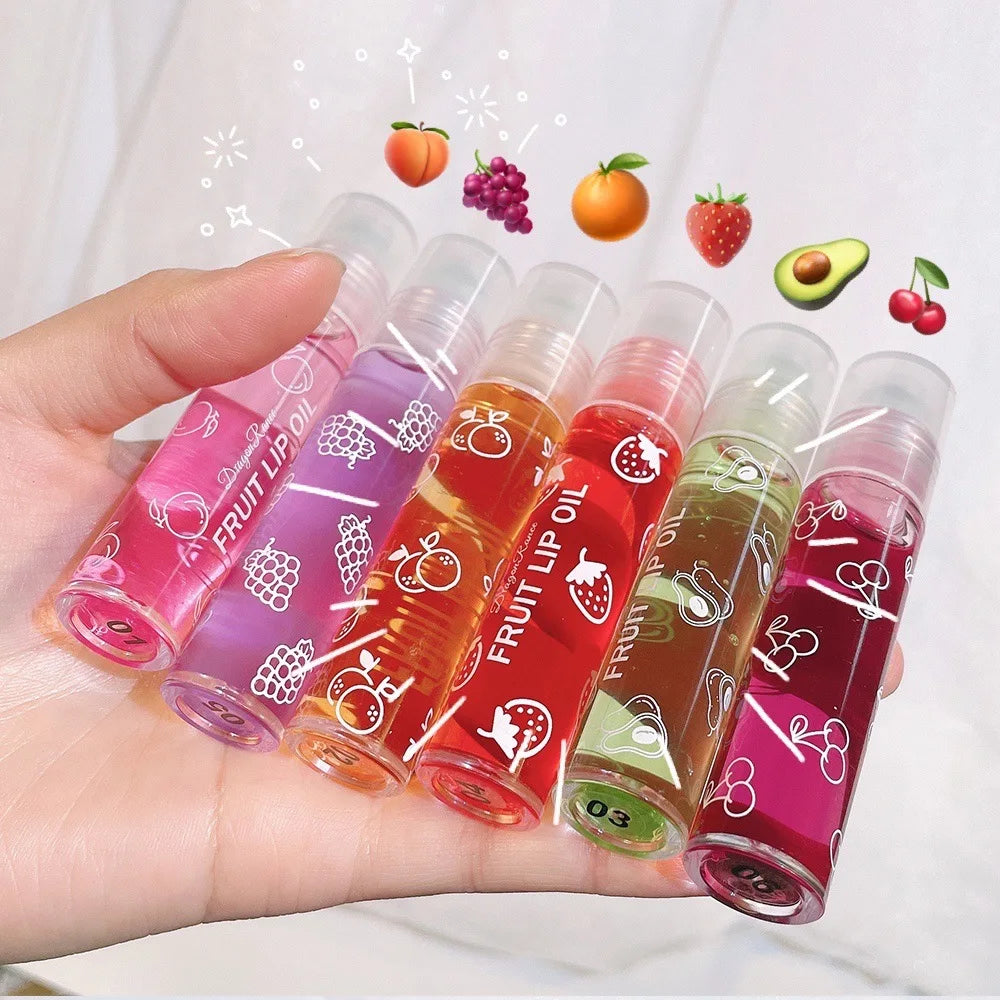 Moisturizing and Hydrating Lip Gloss, Roll-On Nourishing Lip Balm Liquid for Smooth and Soft Lips, Long-Lasting Shine
