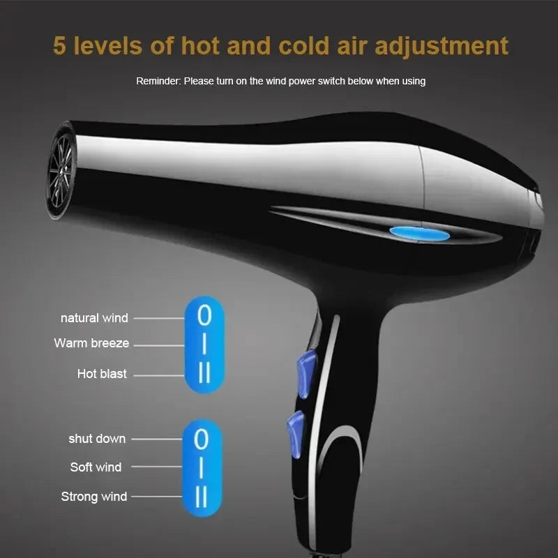 Essential Negative Ion Hair Dryer for Home and Travel Constant Temperature Hair Care Without Hurting Hair Light and Portable Blow Dryer