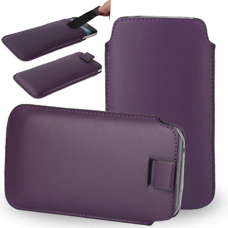 Luxury Leather Phone Sleeve Bag Case for BlackBerry Motion Aurora DTEK60 Leap DTEK50 Protective Cover