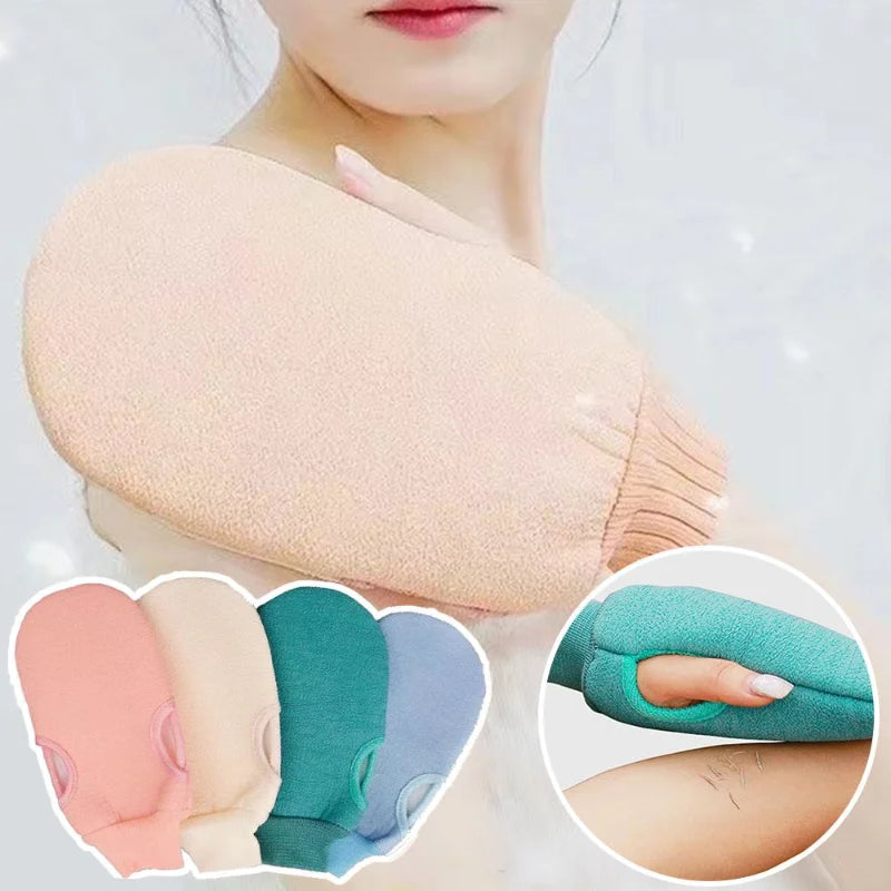 Exfoliating Shower Bath Mitt Scrubber for Removing Peeling Dead Skin Body Cleaning Scrub Gloves Foaming Body Massage