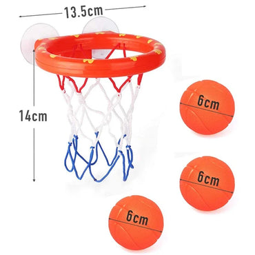 Fun Kids Mini Basketball Bathtub Water Play Set with 3 Balls Exciting Shower Bath Suction Cup Toys Entertaining and Safe