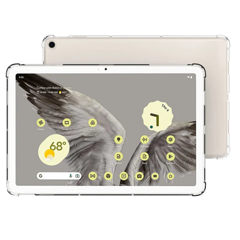 Durable Transparent Soft Silicone Case for Google Pixel Tablet 11 inch Protection Shockproof Shell Skin Cover