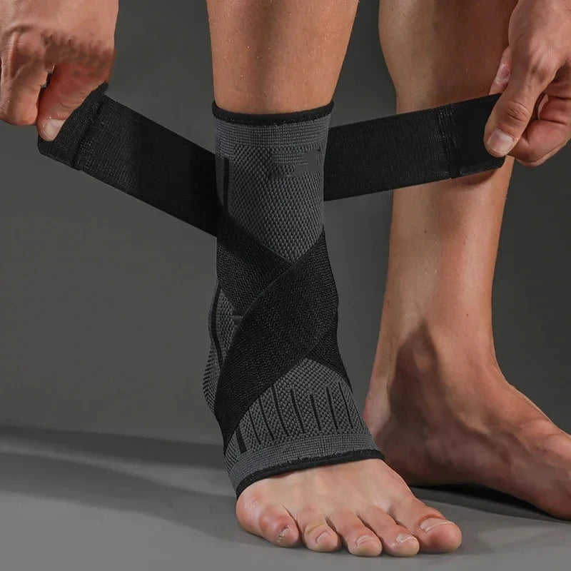 Elastic Ankle Foot Support Strap for Fitness Sports Gym Brace Protector Belt Bandage Accessory 1pc