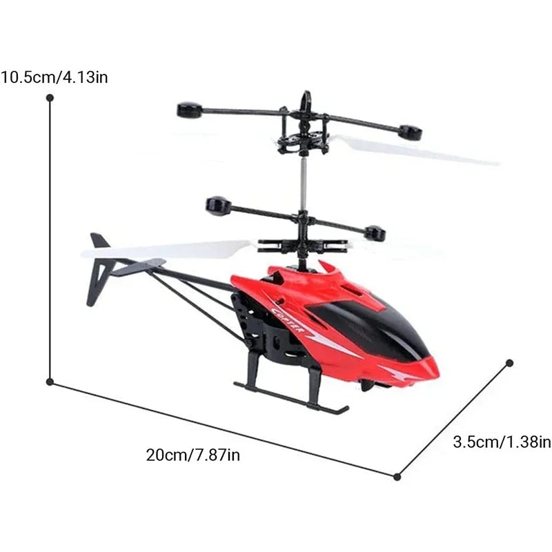 Mini RC Remote Control Helicopter Drone Safe Fall-Resistant RC Rechargeable Drone Children Adults Toys