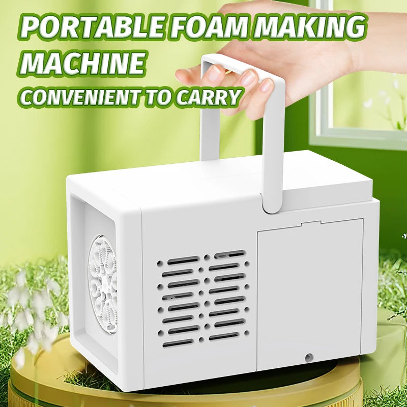 Fully Automatic 10 Hole Bubble Blowing Handheld Electric Bubble Machine Toy