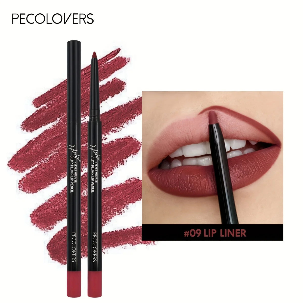 Long Lasting Lip Liner Pencil Lipstick Matte Smooth Waterproof Lipliner Non-stick Cup Lipstick Pen Beauty Makeup