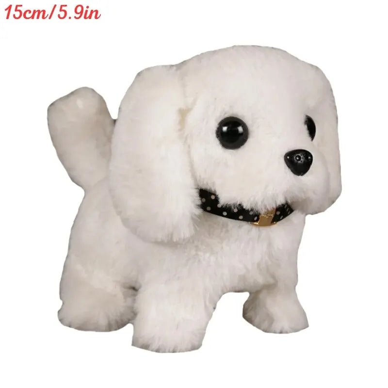 Interactive Electronic Walking and Barking Plush Puppy Dog Toy with Remote Control Leash for Kids Children Toddlers