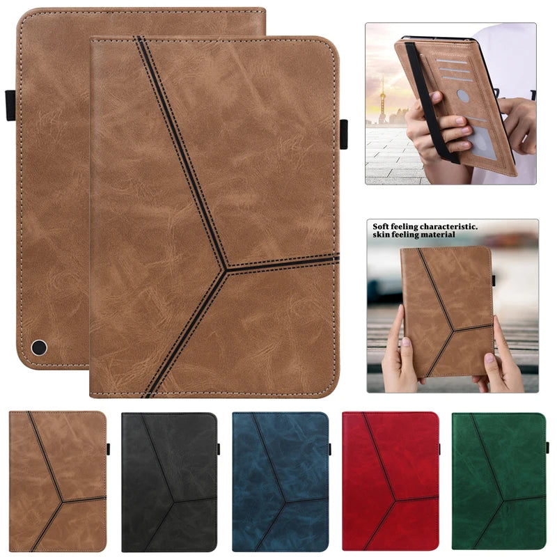 Luxury Leather Case for Google Pixel Tablet 11 inch Unique Design Business Casual Flower Deer Wallet Stand Cover
