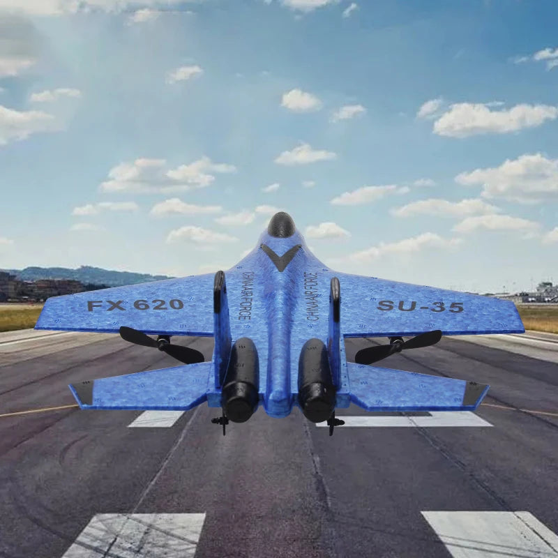 RC Foam Airplane SU-35 SU-57 Fighter Plane 2.4G Radio Remote Control Aircraft Glider Foam Great for Beginners