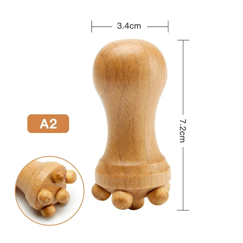 Wooden Facial Relaxation Lifting Massage Rollers Kit Facial Maderotherapy Gua Sha Wood Therapy Wrinkle Remover Skin Care Tools