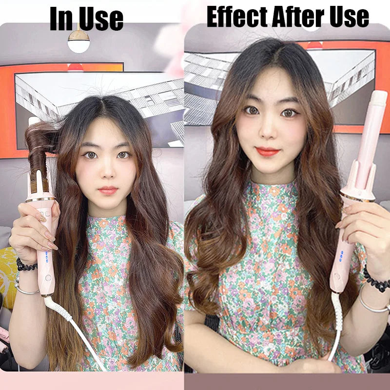 Efficient Automatic Negative Ion Ceramic Spin Curling Iron Large Wave Perm Electric Curler Household Personal Care Device