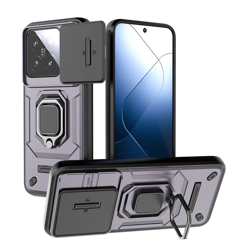 Durable Shockproof Phone Case for OnePlus 12 12R 11 11R ACE 2 3 Nord CE3 Lite Camera Protection Ring Holder Back Cover