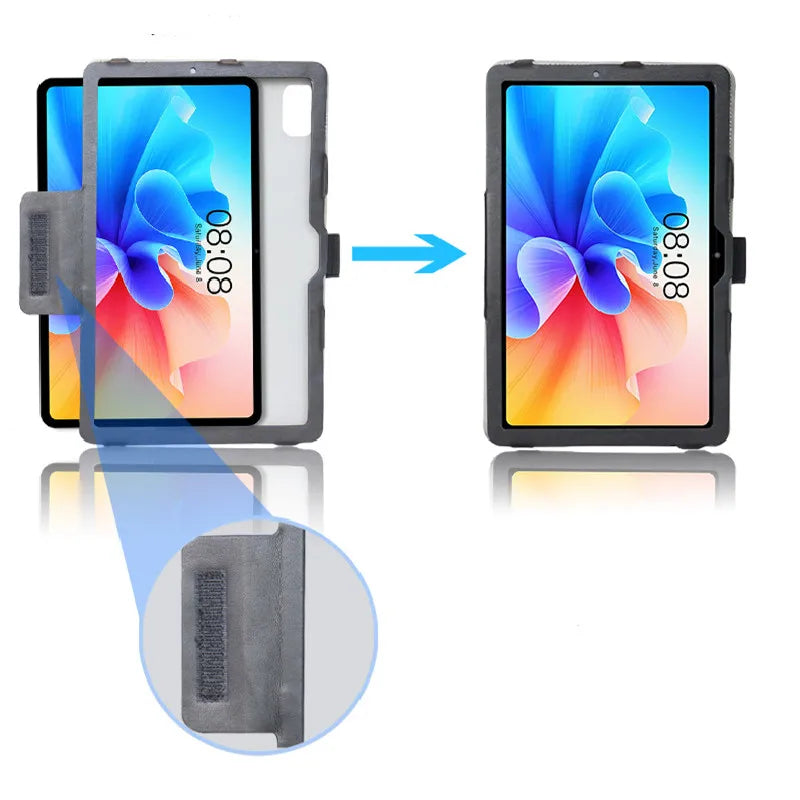 Elegant Rotating Leather Case for HTC A104 10.36" Tablet PC Multi-folding Stand Cover