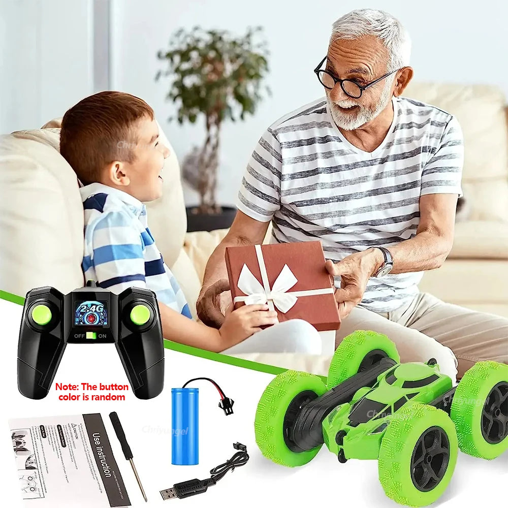RC Stunt Double Sided Flip Cars 2.4G Remote Control 360 Degree Rotation Off Road Drift RC Car Toys For Kids Adults