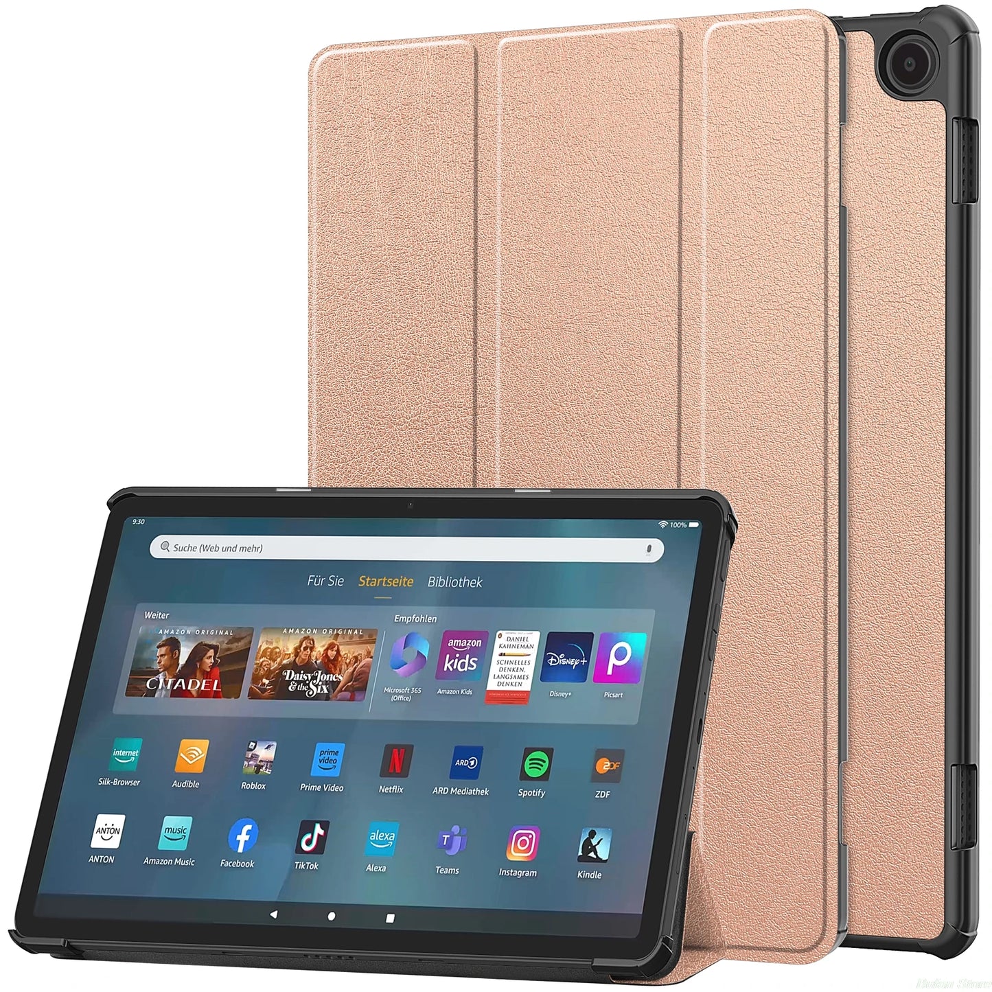 Stylish Tablet Folding Stand Case for Amazon Fire Max 11 HD10 HD8 Protective Shell Cover