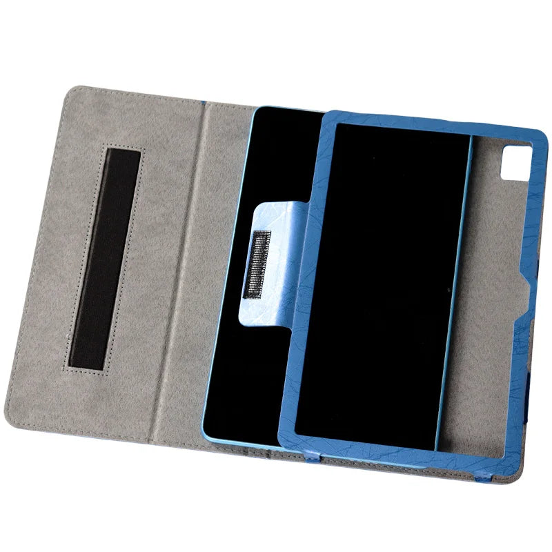Luxury Embossed Leather Stand Case for Acer Iconia Tab P10 10.4" Inch Tablet PC Cover with Hand Strap and Magnetic Closure