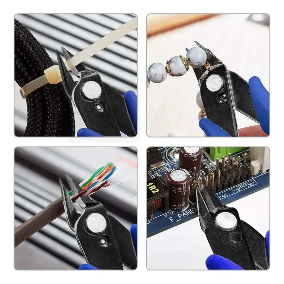 Wire Cutter DIY Trimmer Diagonal Side Cutting Cable Nippers Blue 170 Hand Pliers Mini Snips Flush Trimmer Hand Tool