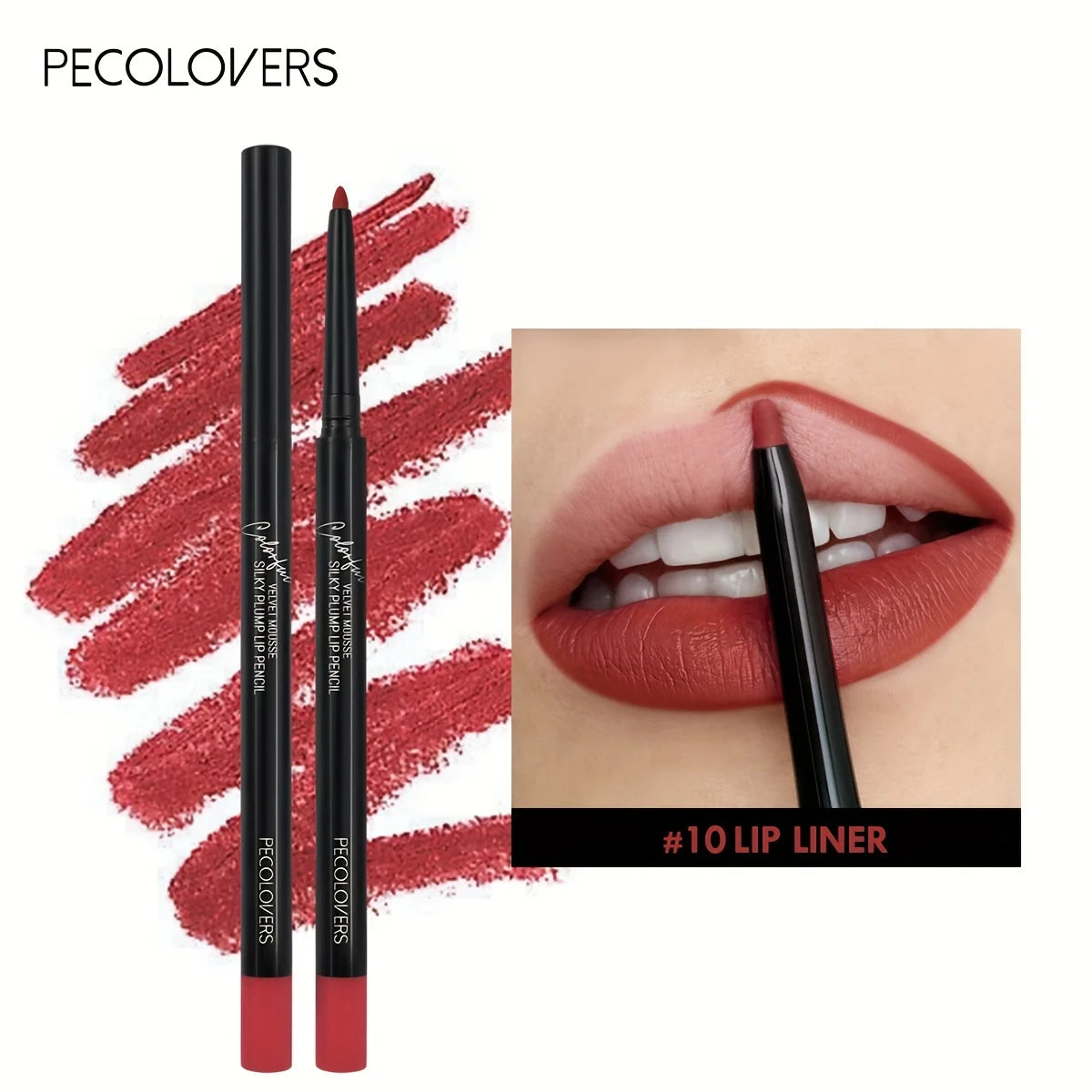 Long Lasting Lip Liner Pencil Lipstick Matte Smooth Waterproof Lipliner Non-stick Cup Lipstick Pen Beauty Makeup