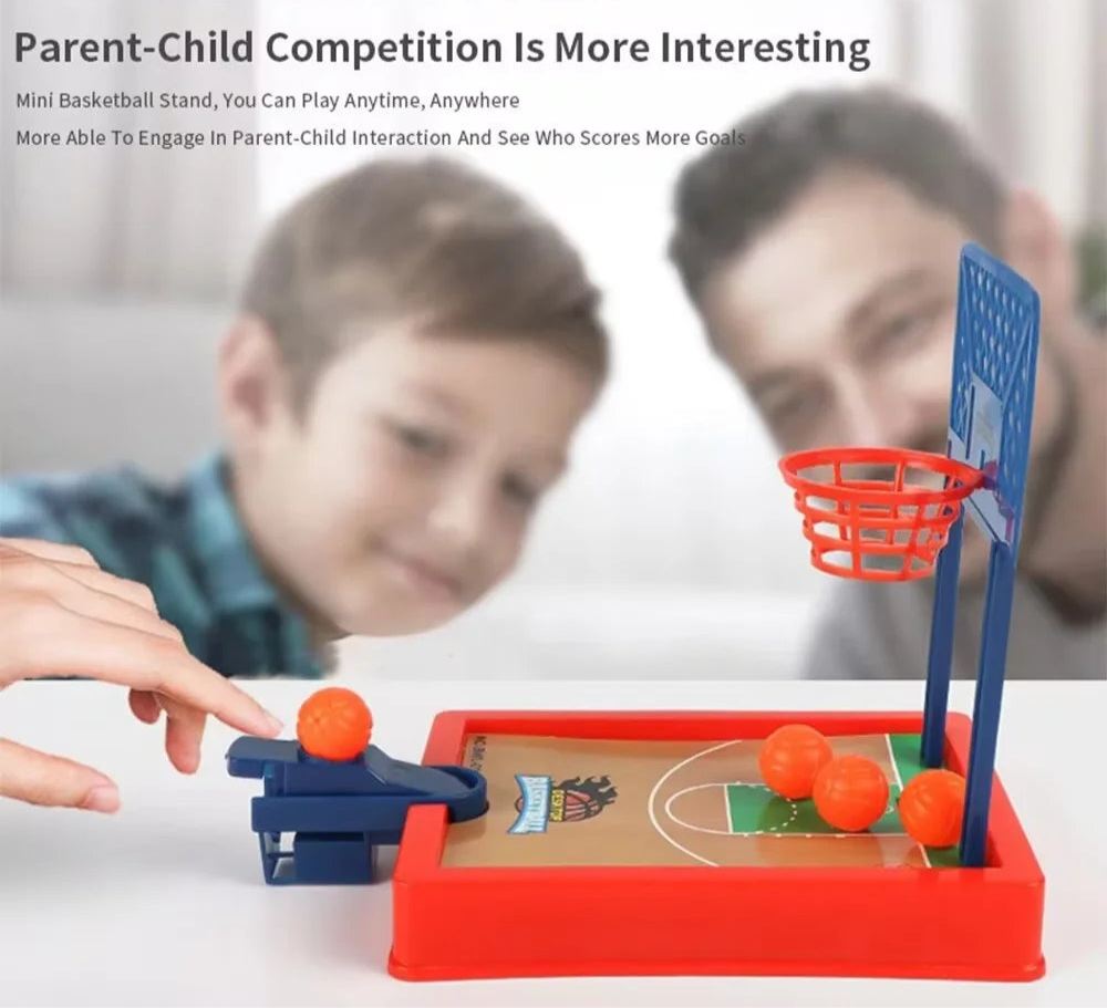 Desktop Mini Basketball Shooting Game Portable Travel Office Suitable for Indoor or Outdoor Use Fun Toys