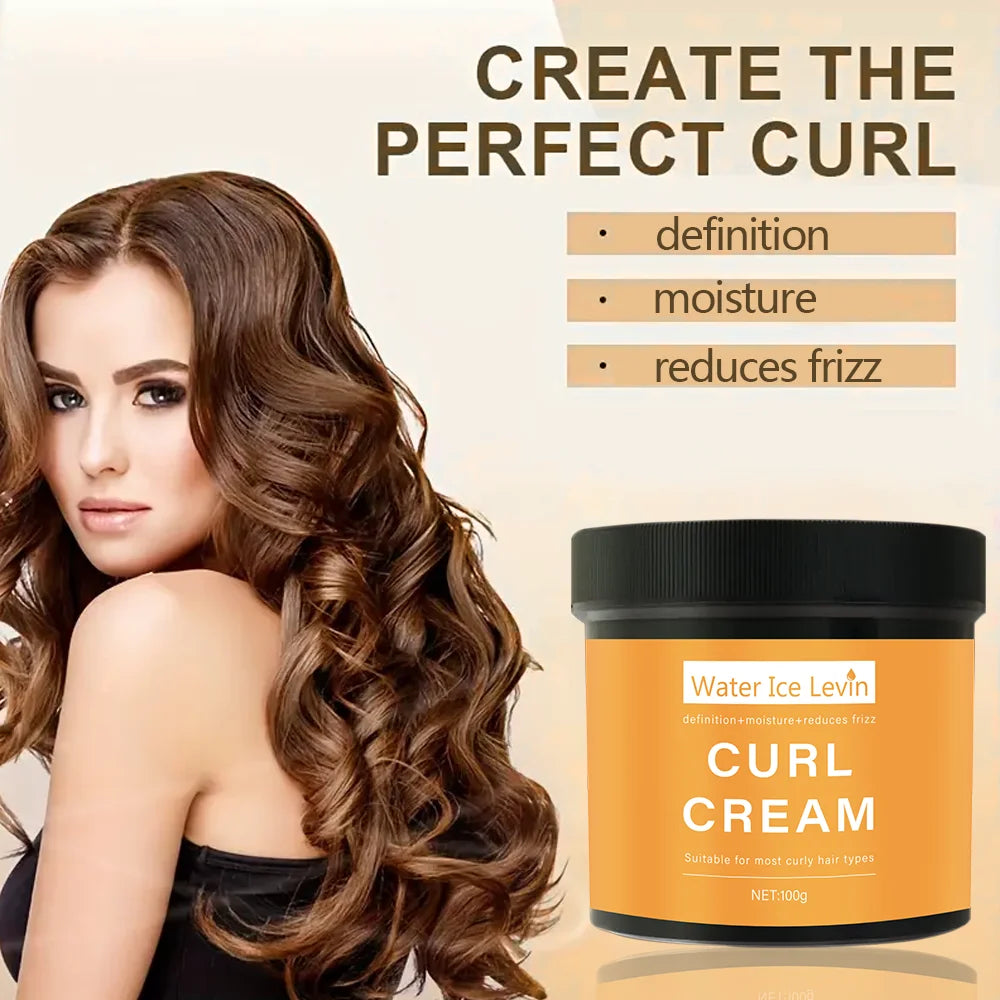 Exquisite Quick Repair Curl Hair Cream Mask for Curly Hair Soft and Smooth Shiny Deep Moisturizing Damaged Hair Care 100g