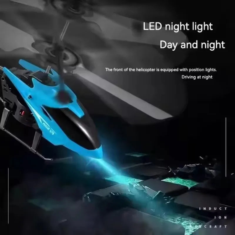 Mini RC Remote Control Helicopter Drone Safe Fall-Resistant RC Rechargeable Drone Children Adults Toys