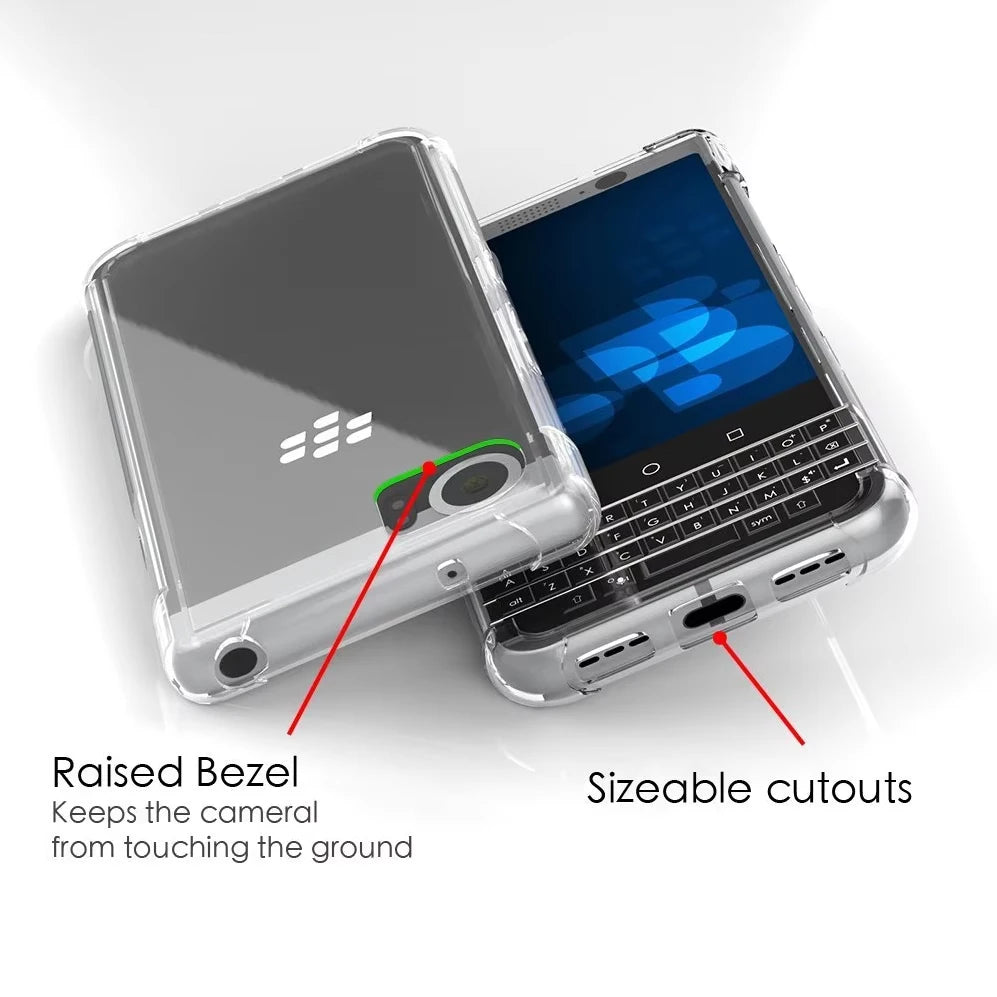 Durable Clear Soft Silicone Phone Case for BlackBerry Keyone / Mercury / DTEK70 Shockproof Protective Cover