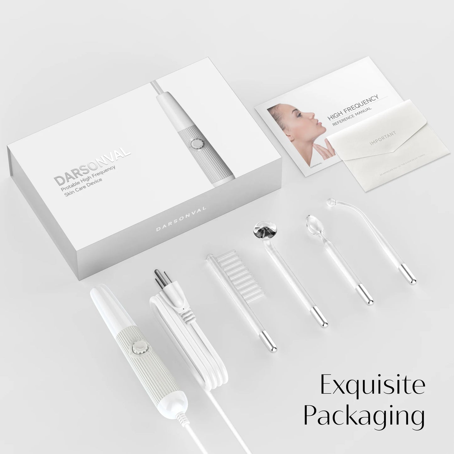 High Frequency Electrode Acne Spot Wrinkles Remover Wand Massager Machine Neon Electrotherapy Glass Tube Beauty Facial Care