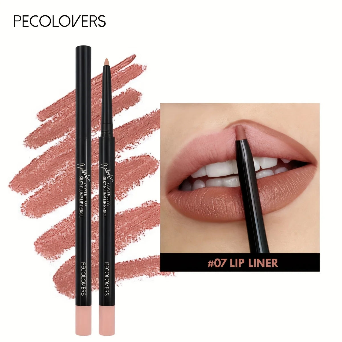 Long Lasting Lip Liner Pencil Lipstick Matte Smooth Waterproof Lipliner Non-stick Cup Lipstick Pen Beauty Makeup