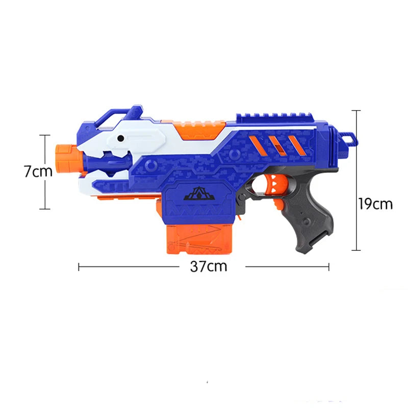 Electric Darts Airsoft Nerf Gun Blaster Toy for Boys Children 7.2cm Foam Safe Bullets Magazine Darts and Target