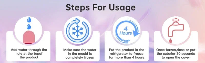 Silicone Ice Facial Roller Beauty Massage Ice Mold For Eye Puffiness Inflamation Shrink Pores