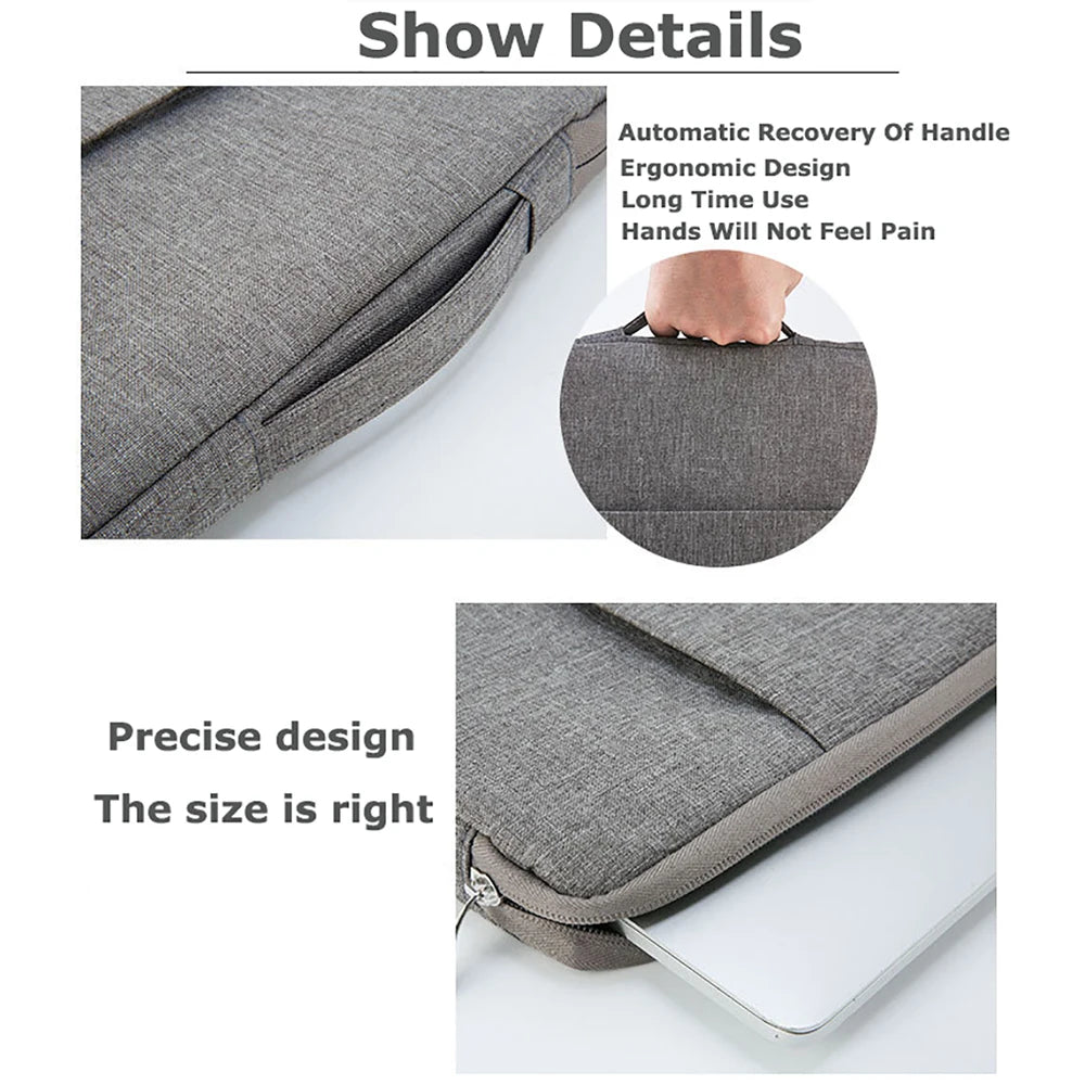 Stylish Sleeve Handbag Case for Google Pixel Tablet 11inch Thickened Protection Zipper Waterproof Portable Cover Carrier Many Color Options