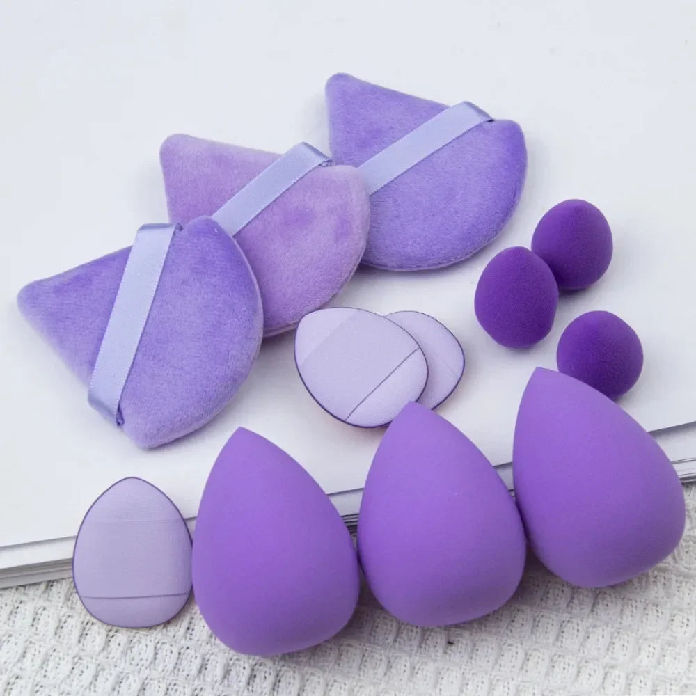 Makeup Blender Sponges 12pcs Set Soft Cosmetic Puff Foundation Sponges Powder Beauty Egg Women Make Up Beauty Tools Accessories