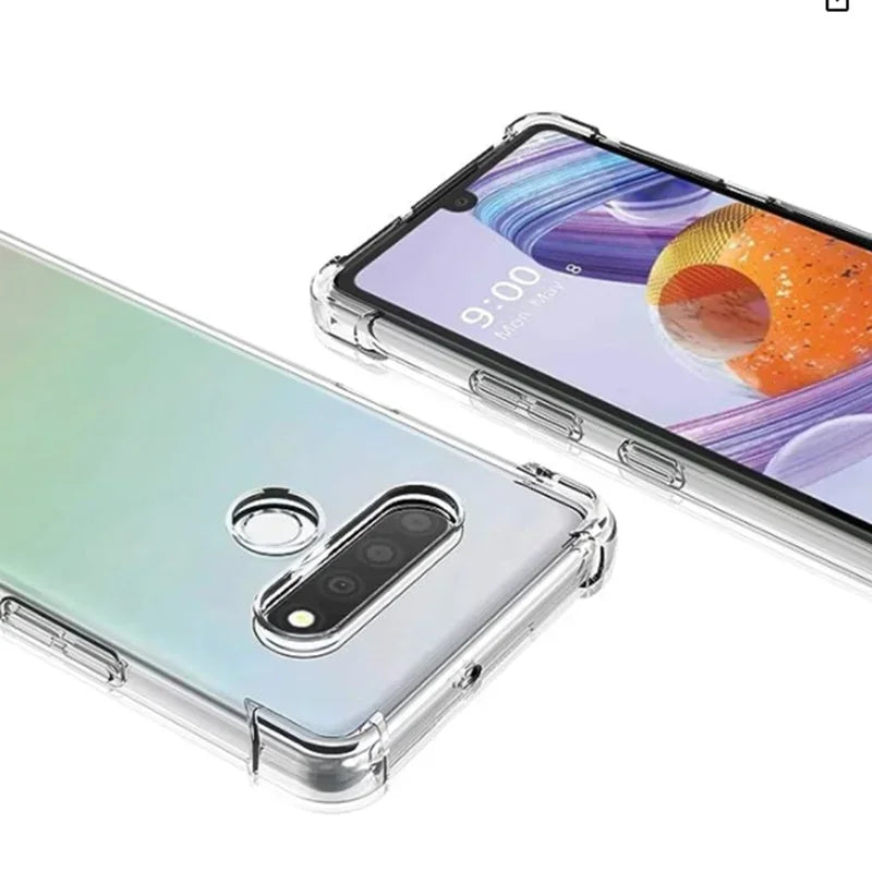 Durable Transparent Soft Silicone Phone Case for LG Stylos 6 5 4 3 V60 ThinQ V50S V50 V40 V30 G8X Shockproof Protective Cover
