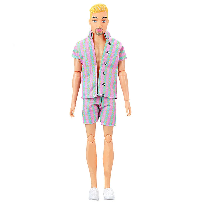 Dress Up Male Female Fashion Dolls Play Time Doll with Clothes Girls BJD Toys Great Gifts 30cm